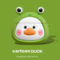 Cartoon duck case For OPPO Enco Air 2 2i Case Funny Protection Silicone Headphone cover For OPPO Enco Free 2 cover