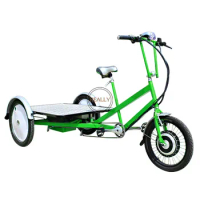 Flatbed Electric Tricycle Mobile Cargo Bike 3 Wheel Goods Delivery Cart for Sale