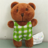 3 Pcs Batch Release Doll Dressing Bear Decoration Plush Toy Teddy Bear Doll Doll Pendant Baby Birthday Gift