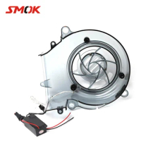 SMOK Motorcycle Scooter Accessories ABS Plastic Fan Guard Cover Decoration With Light For Yamaha BWS X 125 GTR 125 CYGNUS X 125