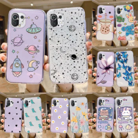 Butterfly Planet Case For Xiaomi Mi 11 Mi11 Lite Pro 11T Back Cover TPU Cartoon Shockproof Coque For Xiaomi Mi 11 Lite 11i Bags