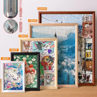 Jigsaw Puzzle Frame 70X50*75 1000 Pieces 300 Pieces 500 Pieces Framing Flat Picture Storage Empty Fr