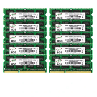 50PCS DDR3L 8GB RAM 1333Mhz 1600Mhz PC3-10600S SO-DIMM Latpop RAM 204 Pins 1.35V NON ECC Memoria ram