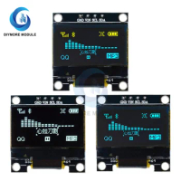 0.96 inch 128*64 OLED Display Module Blue/White/Yellow Driver Controller LCD Screen IIC I2C Interface 4 Pin For Arduino