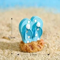 Hiasan Bintang Laut Kuda Nil Mini Resin Dekorasi Miniatur Imitasi Starfish Aquarium Ikan Kapal Keong