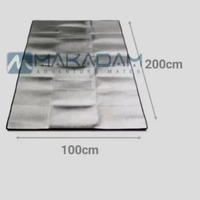 MAKADAM - Matras Alumunium Foil 100 X 200 CM Camping Hiking Piknik Outdoor Ringan Ultralight
