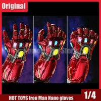 19cm Hot Toys Avengers Alliance Anime Figure Iron Man Nano Gloves Action Figurine Pvc Model Collection Doll Toys For Boy Gifts