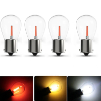 ไฟท้ายรถยนต์, 4x, 1156 BA15S COB LED, ไฟหลอดไฟเลี้ยว, ไฟเบรก, 12V