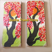 Lukisan Cherry Blossom Lukisan Sakura 20x50 Feng Shui Love, Joy & Luck