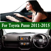 For Toyota Passo X NGC3 KGC3 2011-2015 Accessories Car Dashboard Cover Dash Mat Anti-slip Anti-Dirt Proof Dashmat Pad