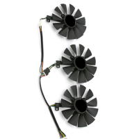 3Pcs 87MM FDC10U12S9-C FDC10H12S9-C Graphics Card Cooling Fan For ASUS GTX 980Ti 1060 1070 1080 Ti R