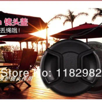 Exempt postage EMS Lens Cap Brand New Universal 49 52 55 58 62 67 72 77mm Snap-on Front Lens Cap cover