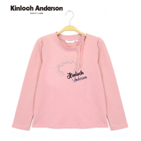 【Kinloch Anderson】小熊刺繡燙鑽長袖上衣 金安德森女裝(KA0973018 桃粉)