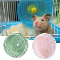 12/14cm Hamster Sport Running Wheel Small Rodent Mice Silent Jogging Spinner Bite-resistant Hamster Rat Gerbil Exercise Play Toy