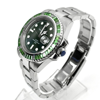 手錶 綠色鋯石鋼錶 范倫鐵諾.古柏【NEV110】