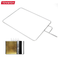 Tenwish 不鏽鋼旗板框反光板棉旗板柔光布四合一多功能適用於攝影頻道工作室設備