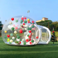 8.2/10/11.5ft Iatable Clear Bubble Bounce House Dome Camping Tent Trampoline Castle Kids Toy Event Commercial Rental
