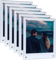 Magnetic Polaroid Picture Frame 3.5x4.25”, Fridge Magnet Frame for Polaroid Now i-Type/600/SX-70/One
