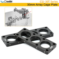 CSJ-30T Series 30mm Array Cage Plate Cage Adjustment Rack Optical Coaxial System Adapter Plate Compatible With Up To 4.5mm Thick