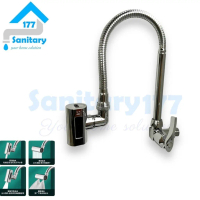 Kran sink fleksibel air waterfall 4in1-keran air cuci piring dapur angsa flexible stainless 4in1 air