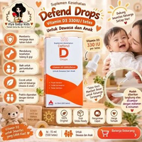 Defend D Drops Vitamin D3 Tetes Untuk Bayi / Anak/Dewasa 330IU/Tetes, 15ml (550 Tetes)/Botol