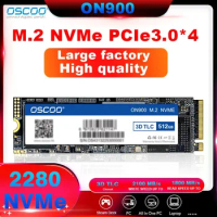 OSCOO M2 2280 NVMe SSD 256GB 512GB Internal Solid State Drive PCIe3.0*4 Solid State Drive 2280 Hard Disk HDD for Laptop Desktop