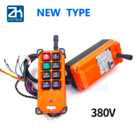380V Industrial Remote Switches Hoist Direction Wireless Crane Radio Remote System Switch 1receiver+ 1transmitter F21-e1b