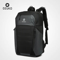 OZUKO Men Anti Theft Backpack Casual 15.6" Laptop Backpacks Multifunction Male Waterproof School Bag USB Charging Travel Mochila