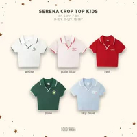 BOHOPANNA - SPORTWEAR - SERENA CROP TOP KIDS - BAJU OLAHRAGA ANAK 4Y PALE LILAC