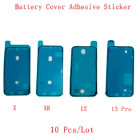 10Pcs/Lot Rear Battery Cover Adhesive Sticker Glue For iPhone X XR XS 11 12 13 Pro Max Battery Adhesive Sticker Repair Parts