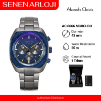 Jam Tangan Pria Alexandre Christie AC 6666 Original - Grey Blue