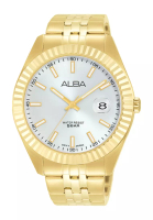 ALBA PHILIPPINES Silver Dial Stainless Steel Side Wrapped Bracelet Date Display As9j92x1 Quartz Men's Watch