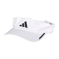 ADIDAS 中空遮陽帽-吸濕排汗 防曬 運動 帽子 愛迪達 HR7052 白黑