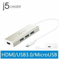 【現折$50 最高回饋3000點】j5create JCH451 USB 3.1 Type-C轉HDMI充電傳輸集線器