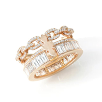 แหวน The Chain Ring สี Pink Gold