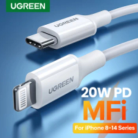 UGREEN MFi 20W PD USB C to Lightning Cable for iPhone 14 13 12 11 Fast Charging for Apple iPad Phone