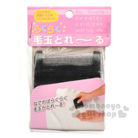 小禮堂 日本ECHO 攜帶式迷你方形除毛球刷《黑》除塵刷.黏毛器 4991203-157386