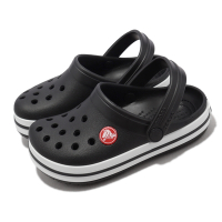Crocs 洞洞鞋 Crocband Clog T 童鞋 幼童 黑 白 布希鞋 涼拖鞋 小朋友 卡駱馳 207005001