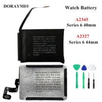 Original A2345 A2327 Battery For Apple iWatch Series 6 S6 40mm 44mm GPS Smart Watch Batteries Replacement+Tools