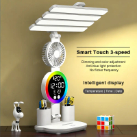 Multifunctional Touch Control LED Desk Lamp Dimmable Reading Light Plug-in/Rechargable Night Light C