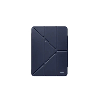 【LAUT 萊德】iPad Pro 11吋 （2024） 透明背板多角度保護殼-藍(平板殼)
