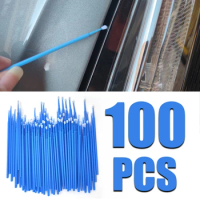 100pcs/lot Brushes Paint Touch-up Up Paint Micro Brush Tips Auto Mini Head Brush Car Parts Head Mini Spray Car Applicator Stick