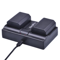 DuraPro 2pcs 2280mAH NP FZ100 Battery + USB Charger for Sony NP-FZ100 BC-QZ1 Alpha 9, A7RIII, ILCE-7RM3,A9, A9R, Alpha 9s