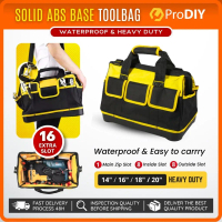 On Sale PRODIY 14\ 16\" 18\" 20\" Tool Bag Heavy Duty Waterproof Bag Electrician Tool Bag Solid Base