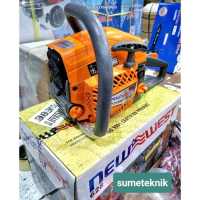 Chainsaw New West 628 Bar Laser 24\ + 2pc Rantai Oregon Mesin Gergaji Kayu Bar 24\" Baja  628 New We