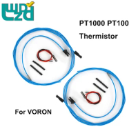 2Pcs PT1000 PT100 Thermistor Sensor Kit V6/Volcano Heated Block High Temperature Resistance Thermocouple For VORON 3D Printer