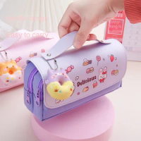 Cute Kawaii Pencil Cases Large Capacity Pencil Bag Pouch Holder Box for Girls Office Student Stationery Organizer School Supplie