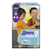 麗貝樂 Libero 嬰兒紙尿褲 7號XXL 126片 (21片x6包/箱)