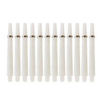 12Pcs Plastic Darts Shafts With Rings Clear Darts Stem 2BA Thread Throwing Fitting Darts Accessorys 