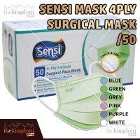 Masker SENSI Earloop Bedah Medis 4ply Surgical Face Mask 4 ply